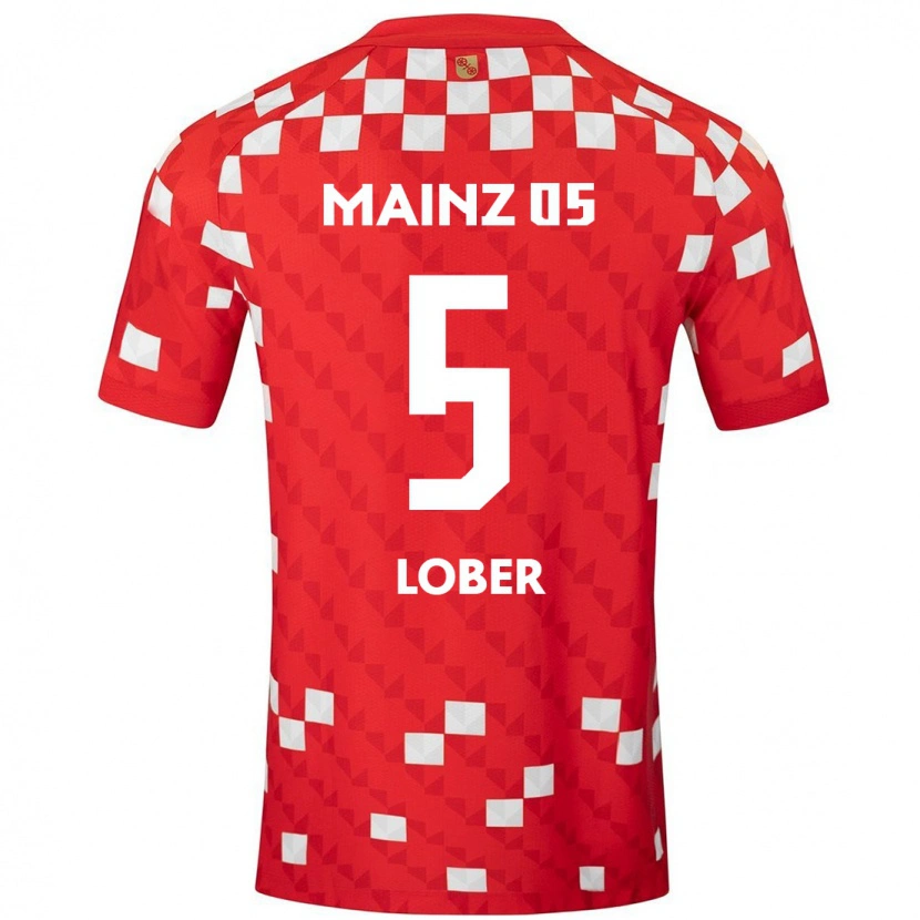 Danxen Kid Jana Löber #5 White Red Home Jersey 2024/25 T-Shirt