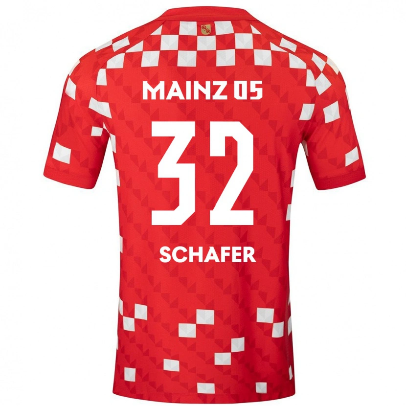 Danxen Kid Ann-Christin Schäfer #32 White Red Home Jersey 2024/25 T-Shirt