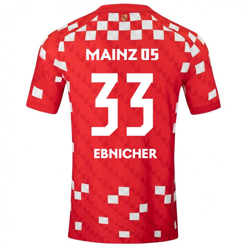 Danxen Kid Sabine Ebnicher #33 White Red Home Jersey 2024/25 T-Shirt