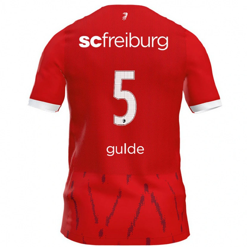 Danxen Kid Manuel Gulde #5 Red Home Jersey 2024/25 T-Shirt