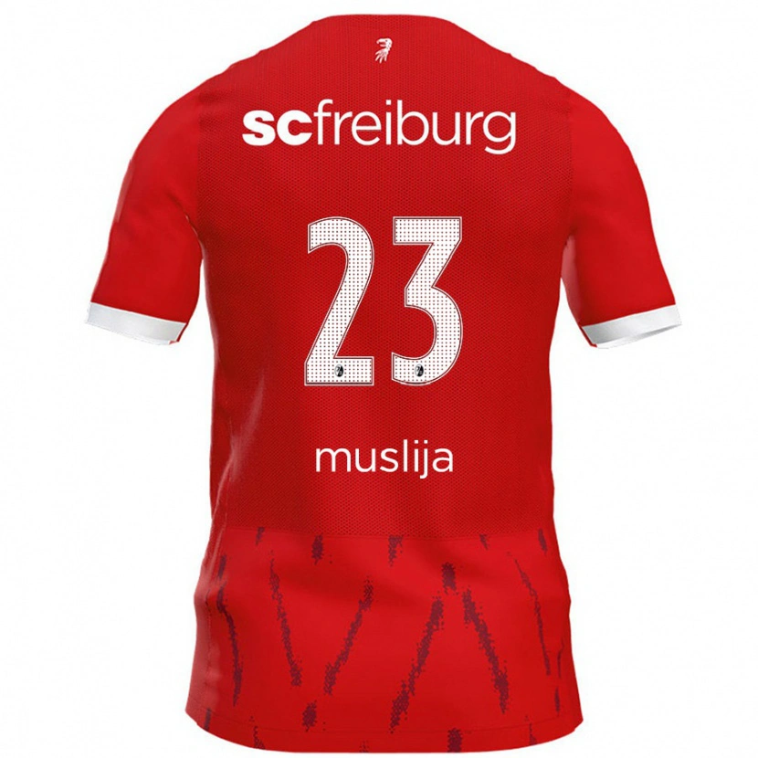 Danxen Kid Florent Muslija #23 Red Home Jersey 2024/25 T-Shirt