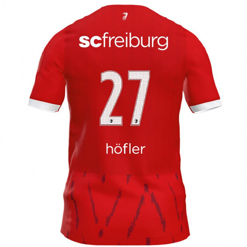 Danxen Kid Nicolas Höfler #27 Red Home Jersey 2024/25 T-Shirt