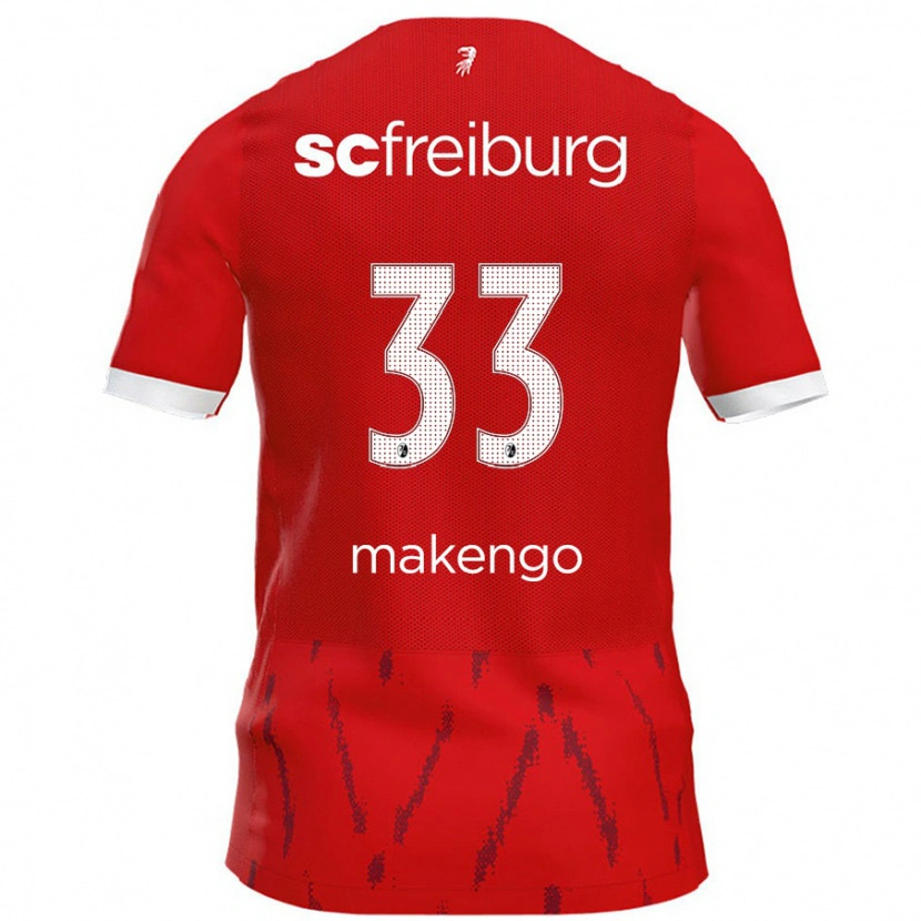 Danxen Kid Jordy Makengo #33 Red Home Jersey 2024/25 T-Shirt