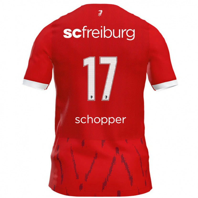 Danxen Kid David Schopper #17 Red Home Jersey 2024/25 T-Shirt