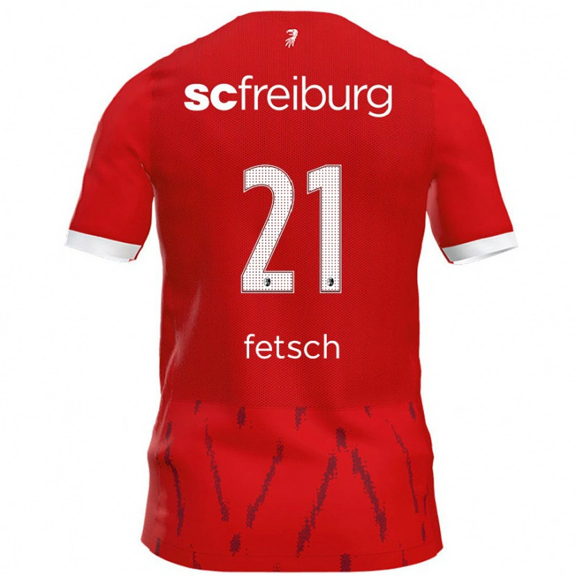 Danxen Kid Mathias Fetsch #21 Red Home Jersey 2024/25 T-Shirt