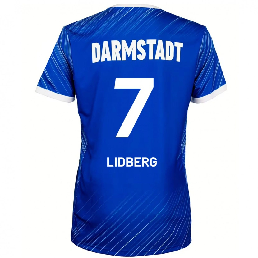 Danxen Kid Isac Lidberg #7 Blue White Home Jersey 2024/25 T-Shirt