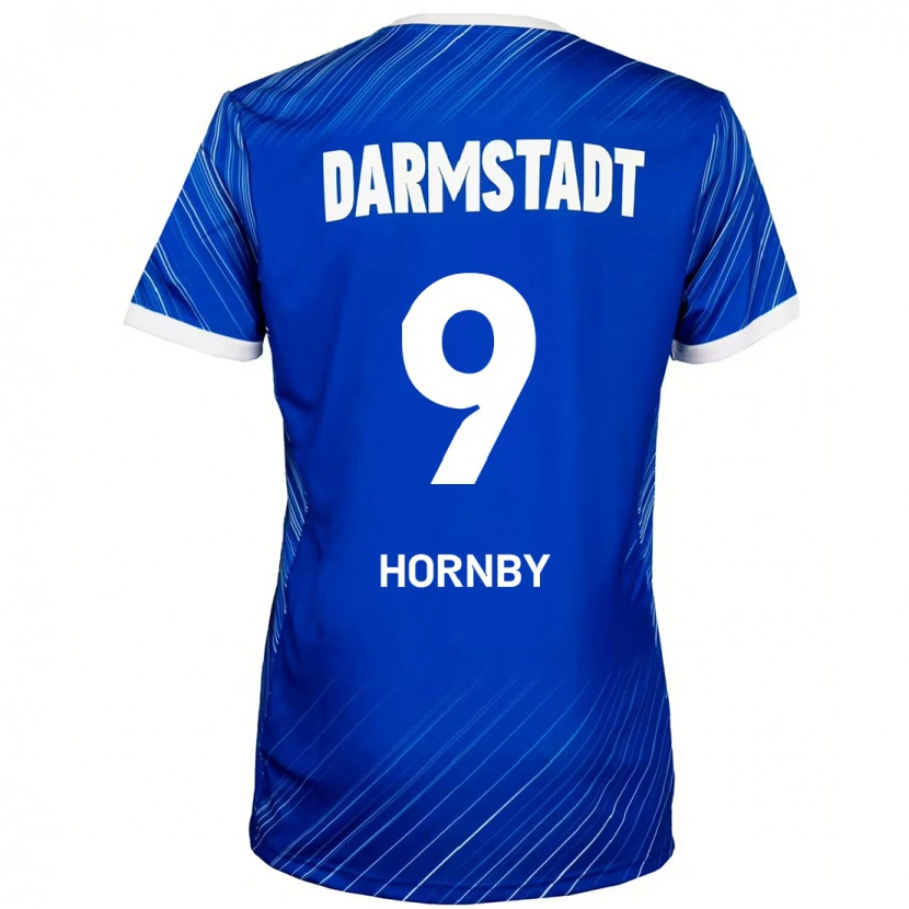 Danxen Kid Fraser Hornby #9 Blue White Home Jersey 2024/25 T-Shirt