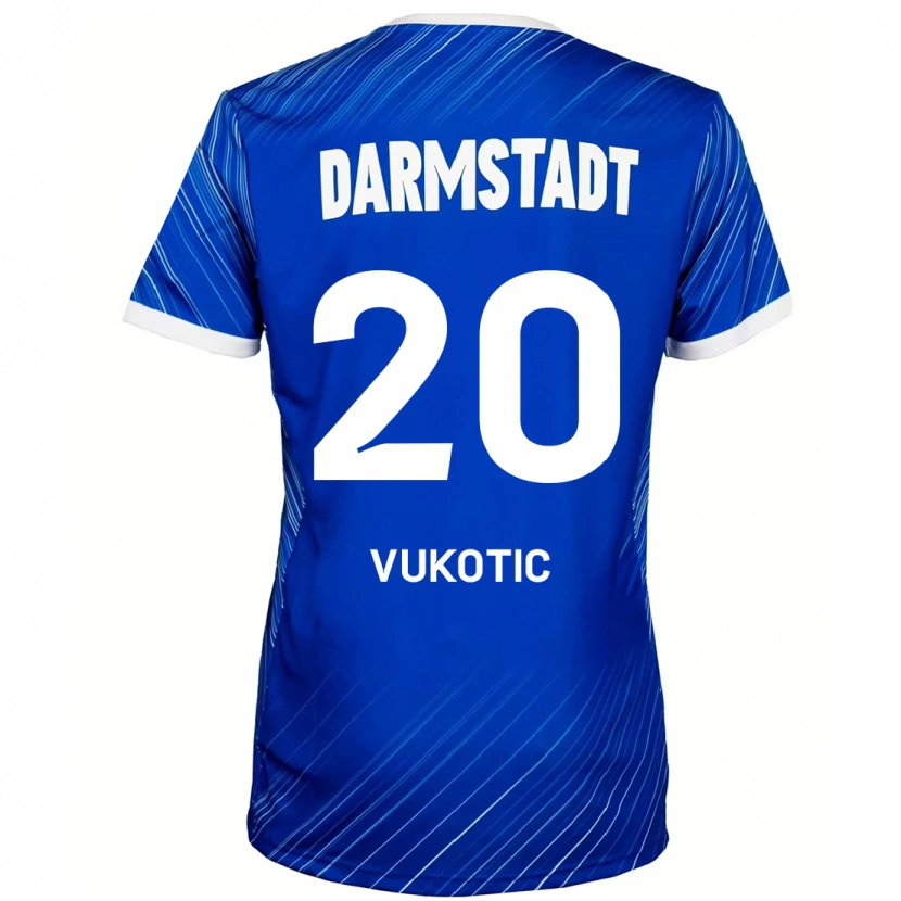 Danxen Kid Aleksandar Vukotic #20 Blue White Home Jersey 2024/25 T-Shirt