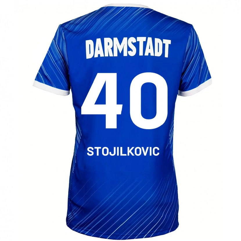 Danxen Kid Filip Stojilkovic #40 Blue White Home Jersey 2024/25 T-Shirt