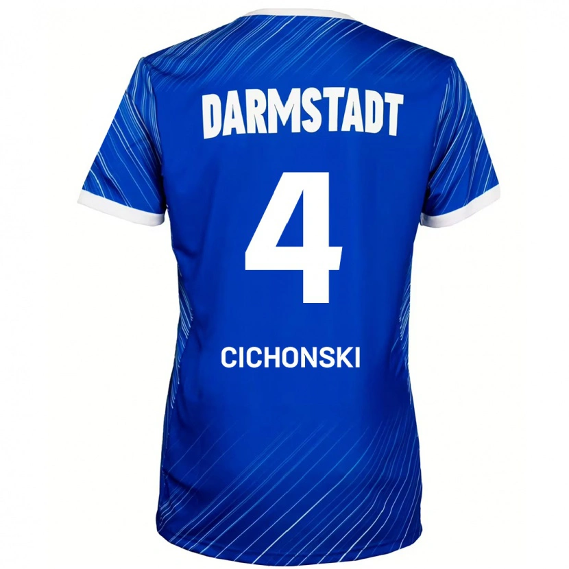 Danxen Kid Florian Cichonski #4 Blue White Home Jersey 2024/25 T-Shirt