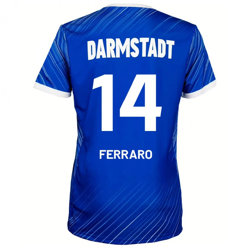 Danxen Kid Enzo Ferraro #14 Blue White Home Jersey 2024/25 T-Shirt