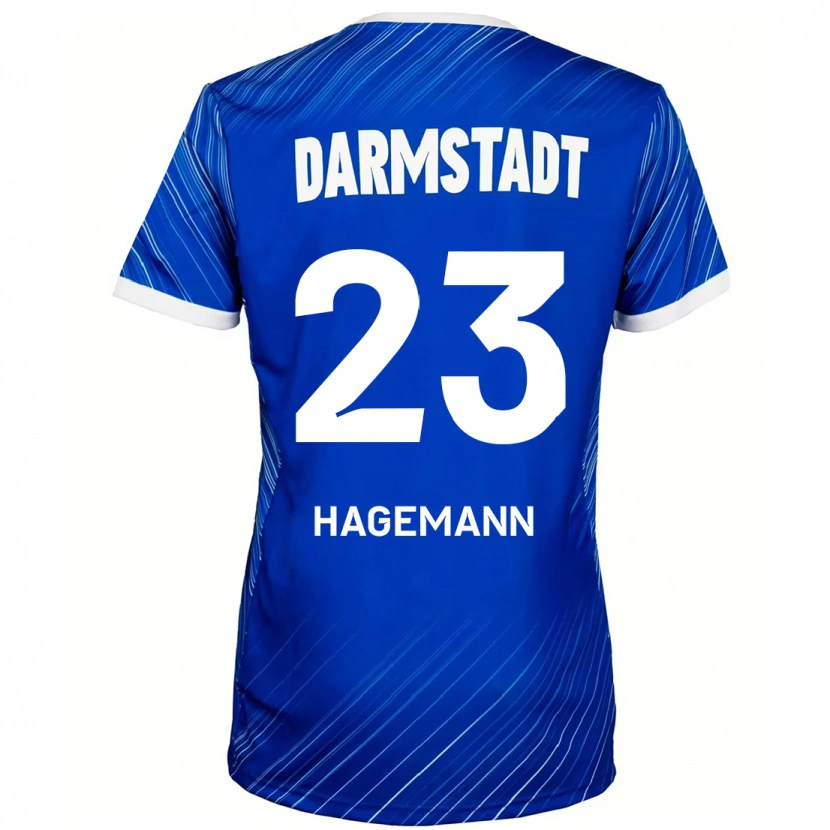 Danxen Kid Emil Hagemann #23 Blue White Home Jersey 2024/25 T-Shirt