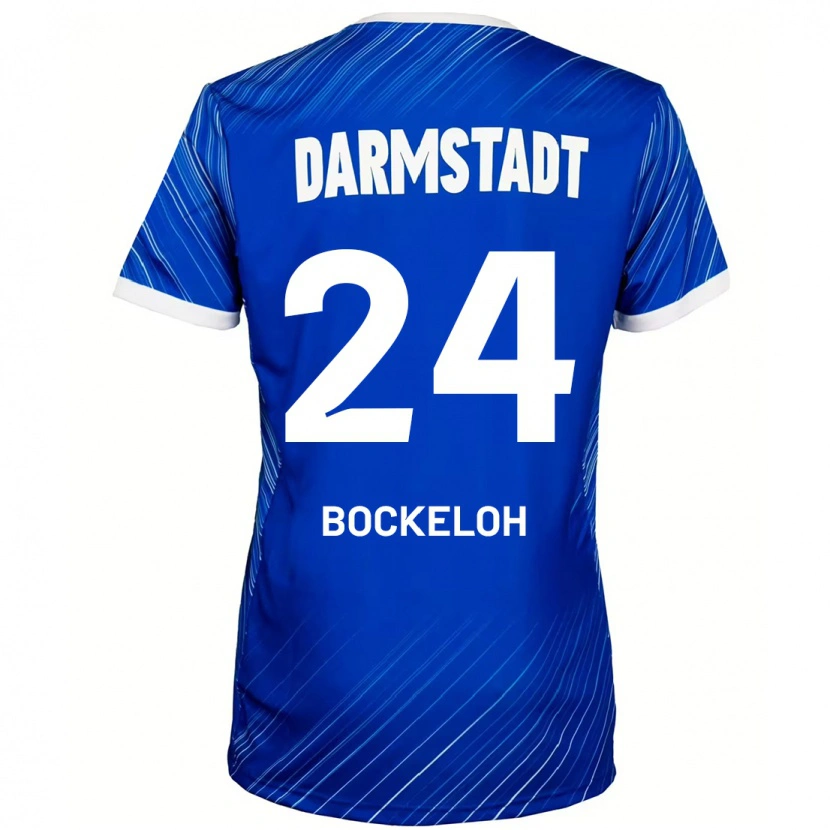 Danxen Kid Leonhard Bockeloh #24 Blue White Home Jersey 2024/25 T-Shirt