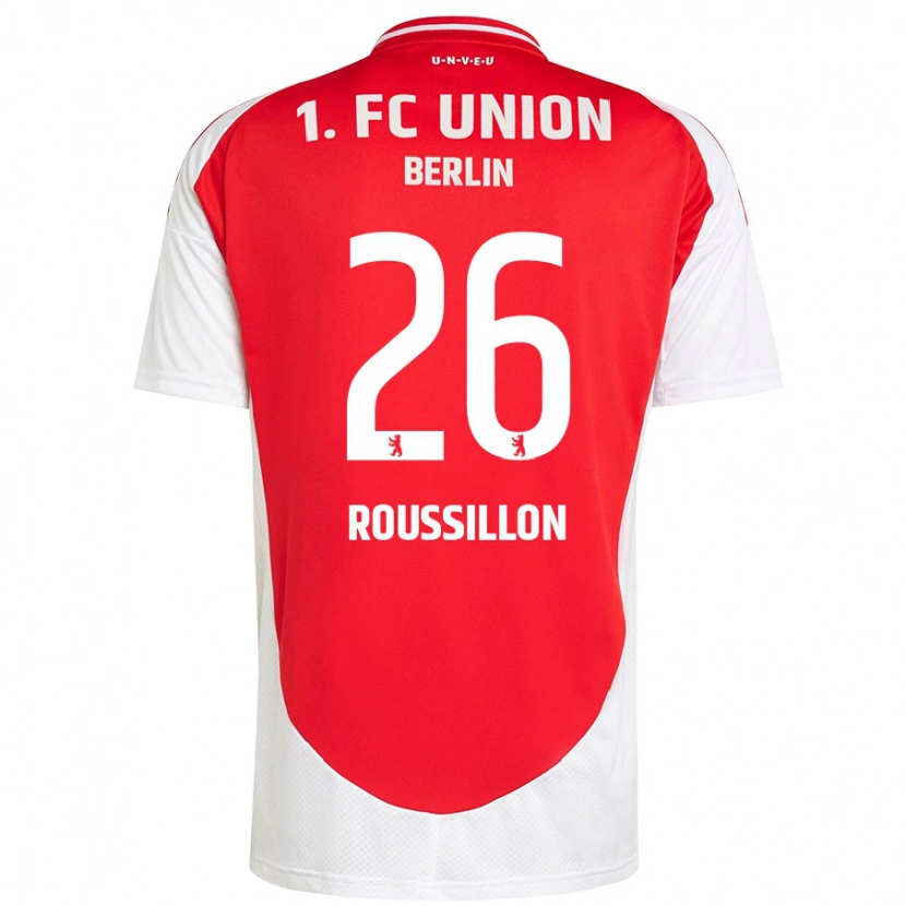 Danxen Kid Jérôme Roussillon #26 Red White Home Jersey 2024/25 T-Shirt