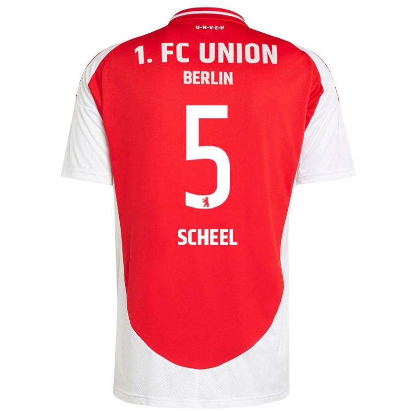 Danxen Kid Luca Scheel #5 Red White Home Jersey 2024/25 T-Shirt