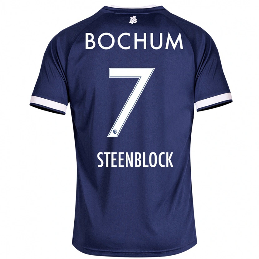 Danxen Kid Jannis Steenblock #7 Dark Blue Home Jersey 2024/25 T-Shirt