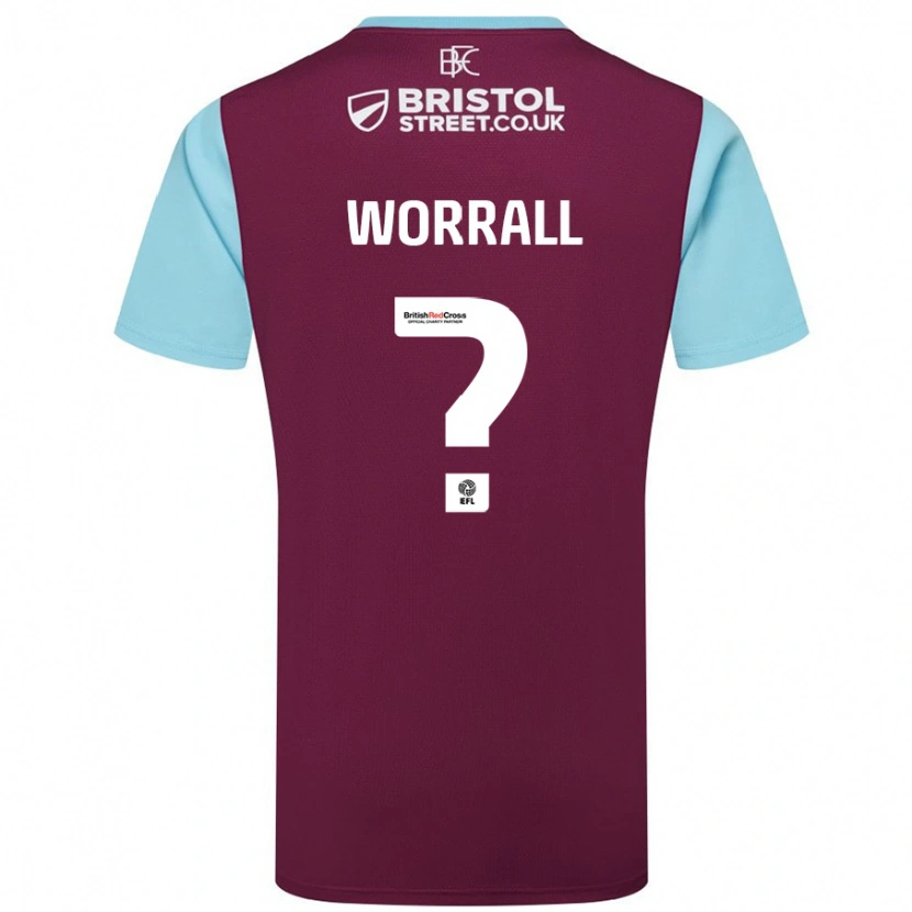 Danxen Kid Joe Worrall #0 Burgundy Sky Blue Home Jersey 2024/25 T-Shirt