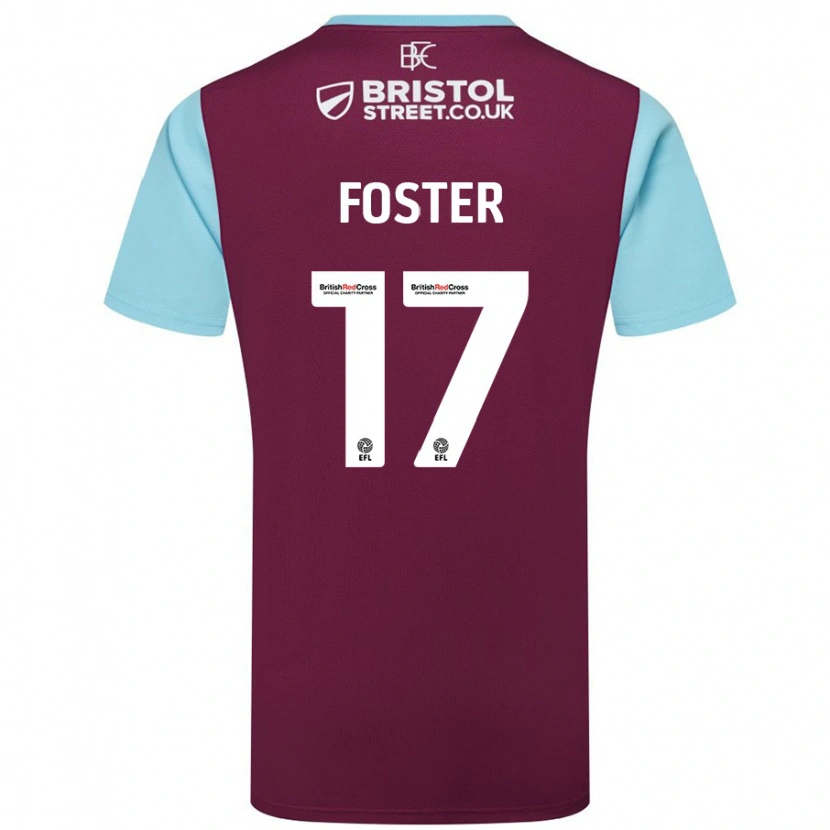 Danxen Kid Lyle Foster #17 Burgundy Sky Blue Home Jersey 2024/25 T-Shirt