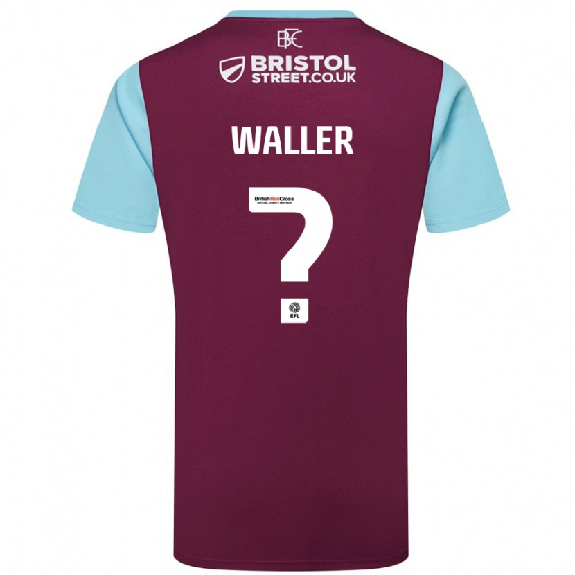 Danxen Kid Sam Waller #0 Burgundy Sky Blue Home Jersey 2024/25 T-Shirt