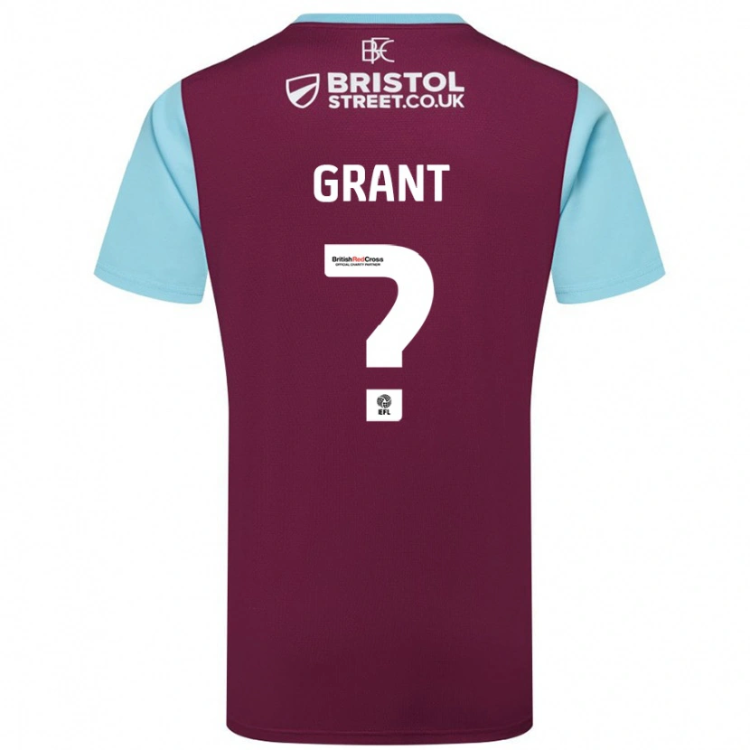 Danxen Kid Bradley Grant #0 Burgundy Sky Blue Home Jersey 2024/25 T-Shirt