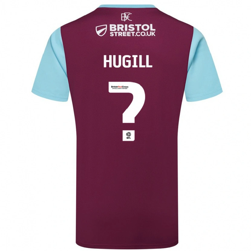 Danxen Kid Will Hugill #0 Burgundy Sky Blue Home Jersey 2024/25 T-Shirt