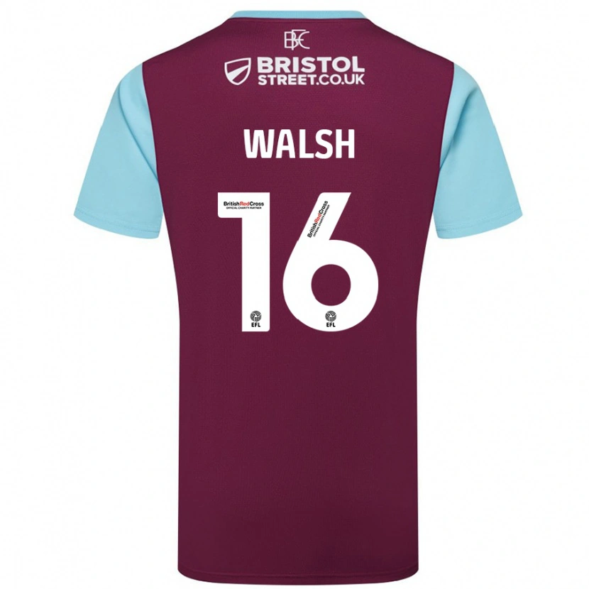 Danxen Kid Lucy Walsh #16 Burgundy Sky Blue Home Jersey 2024/25 T-Shirt