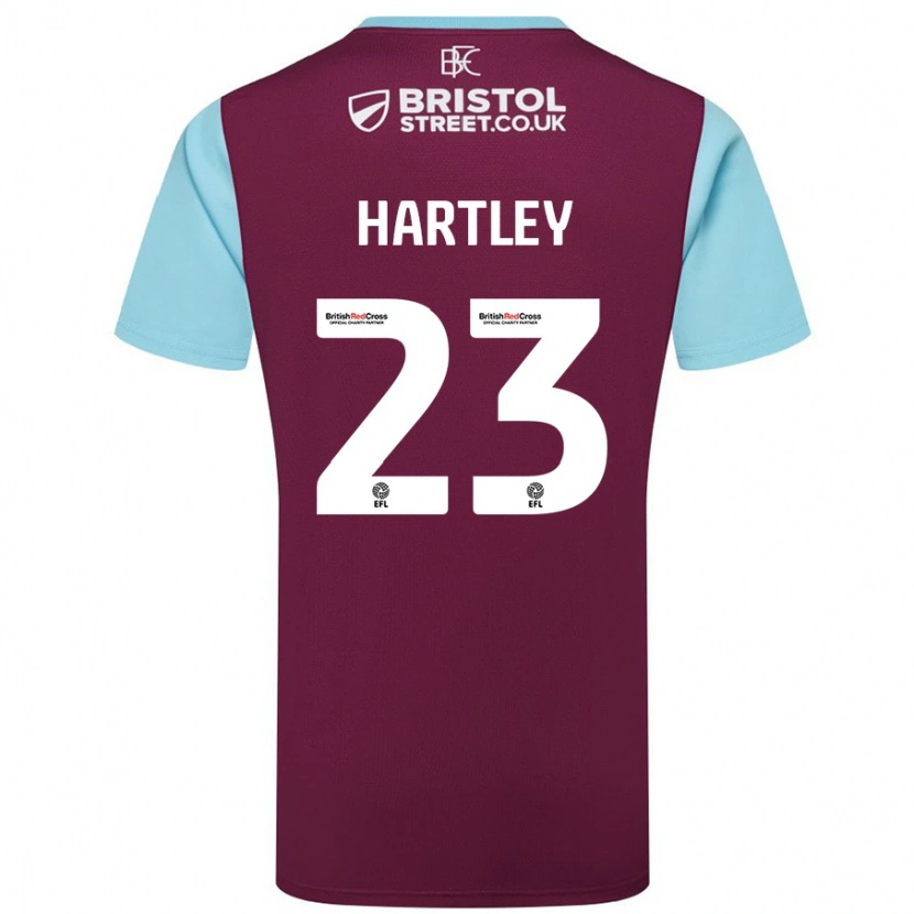 Danxen Kid Naomi Hartley #23 Burgundy Sky Blue Home Jersey 2024/25 T-Shirt