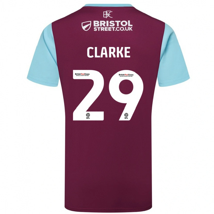 Danxen Kid Abby Clarke #29 Burgundy Sky Blue Home Jersey 2024/25 T-Shirt