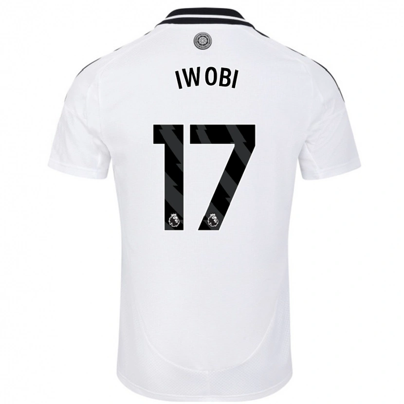 Danxen Kid Alex Iwobi #17 White Home Jersey 2024/25 T-Shirt