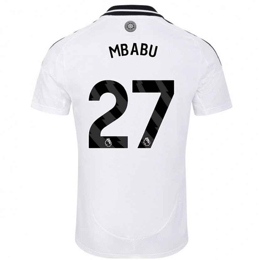 Danxen Kid Kevin Mbabu #27 White Home Jersey 2024/25 T-Shirt