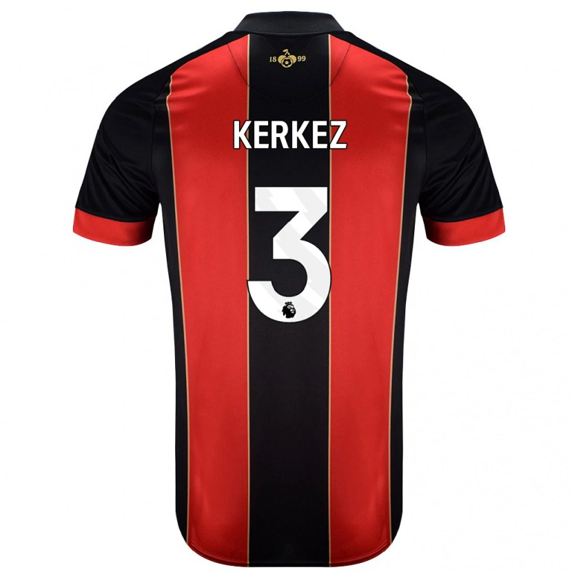 Danxen Kid Milos Kerkez #3 Red Black Home Jersey 2024/25 T-Shirt