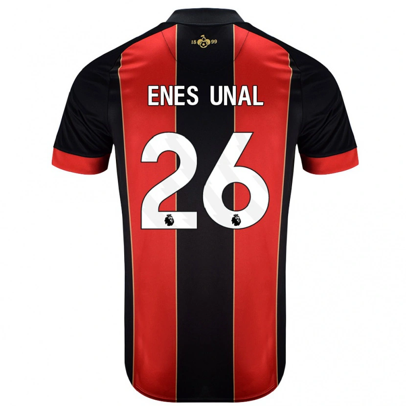 Danxen Kid Enes Ünal #26 Red Black Home Jersey 2024/25 T-Shirt