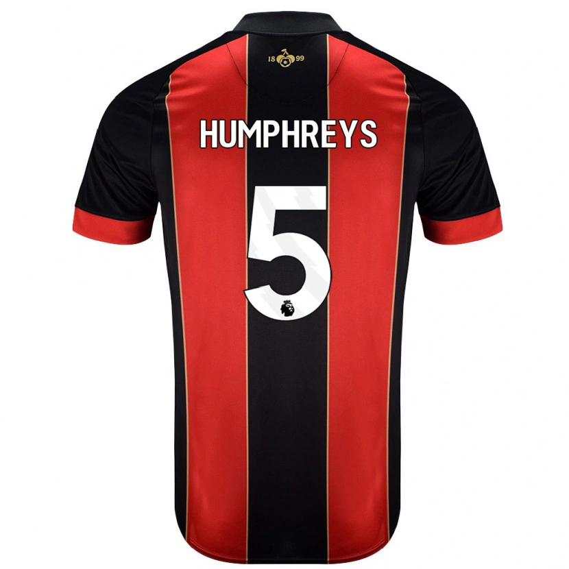 Danxen Kid Holly Humphreys #5 Red Black Home Jersey 2024/25 T-Shirt