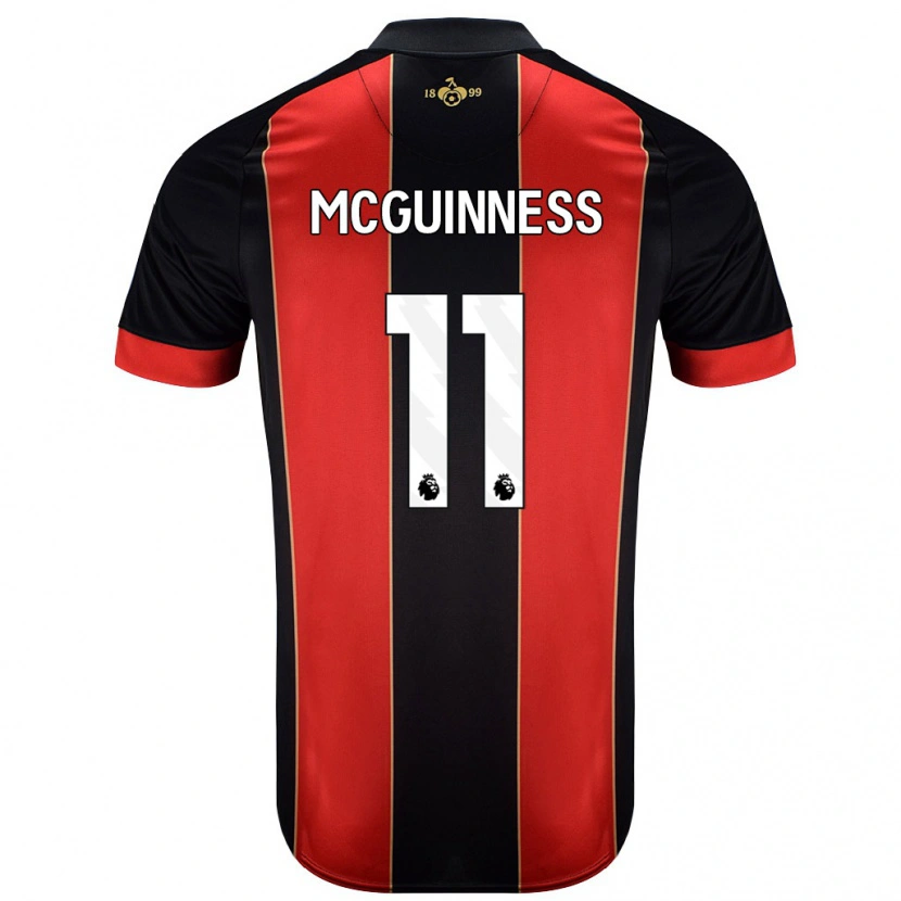 Danxen Kid Gemma Mcguinness #11 Red Black Home Jersey 2024/25 T-Shirt