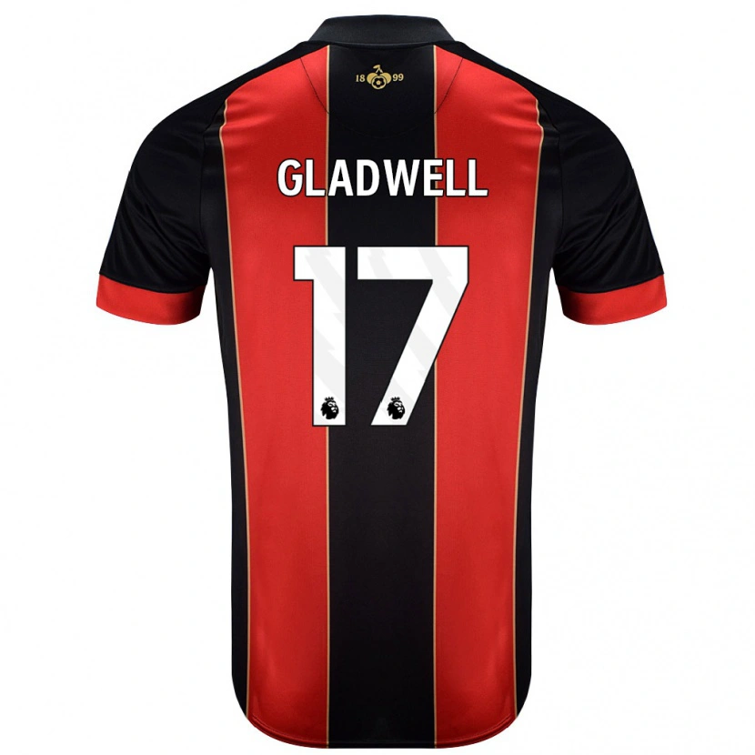 Danxen Kid Molly Gladwell #17 Red Black Home Jersey 2024/25 T-Shirt