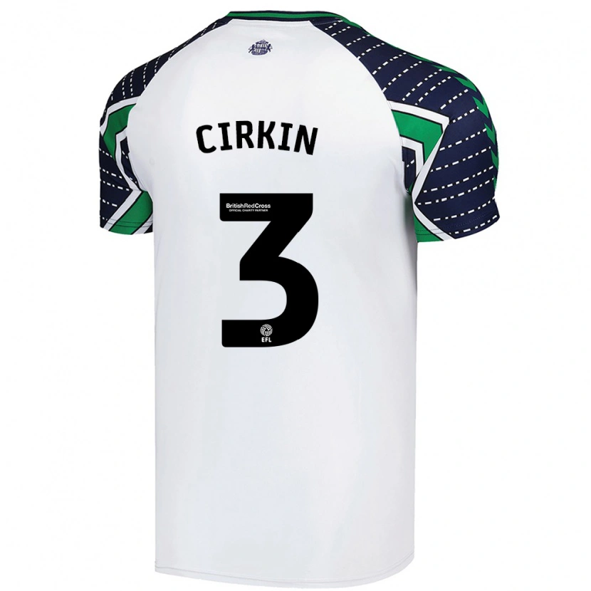 Danxen Kid Dennis Cirkin #3 White Away Jersey 2024/25 T-Shirt