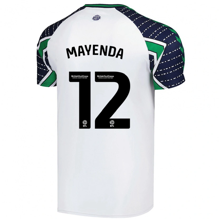 Danxen Kid Eliezer Mayenda #12 White Away Jersey 2024/25 T-Shirt