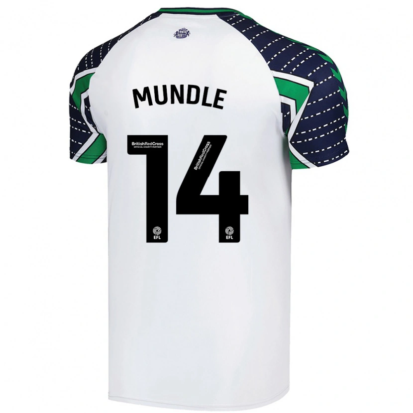 Danxen Kid Romaine Mundle #14 White Away Jersey 2024/25 T-Shirt