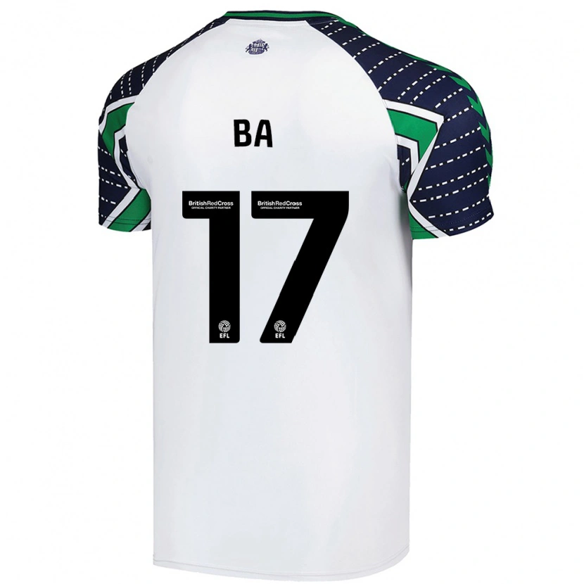 Danxen Kid Abdoullah Ba #17 White Away Jersey 2024/25 T-Shirt