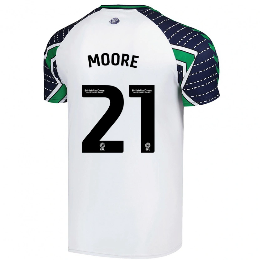 Danxen Kid Simon Moore #21 White Away Jersey 2024/25 T-Shirt