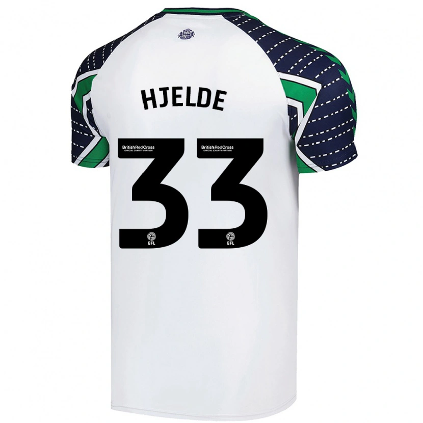 Danxen Kid Leo Fuhr Hjelde #33 White Away Jersey 2024/25 T-Shirt