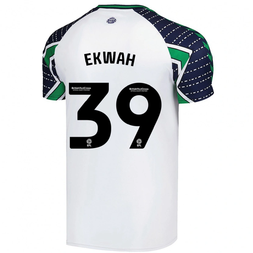 Danxen Kid Pierre Ekwah #39 White Away Jersey 2024/25 T-Shirt