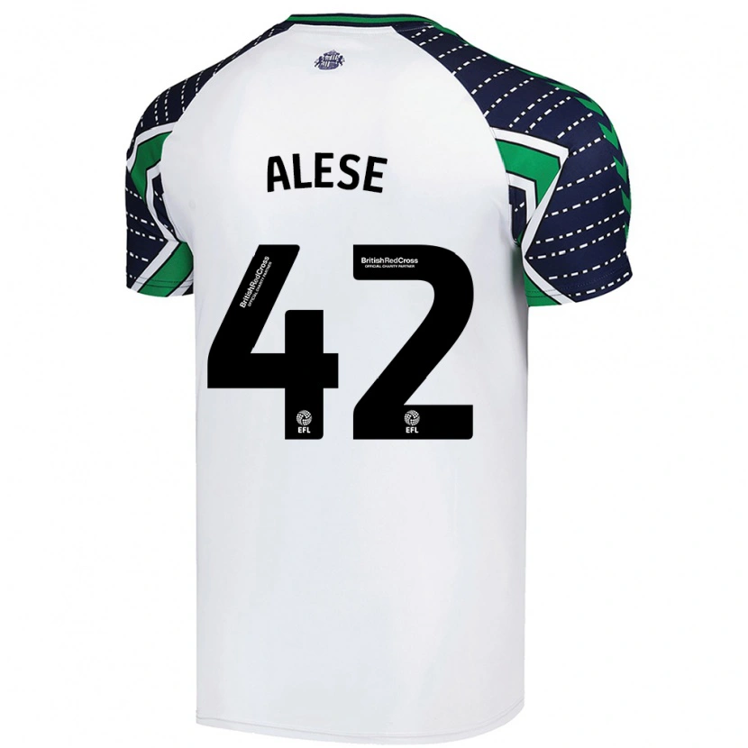 Danxen Kid Aji Alese #42 White Away Jersey 2024/25 T-Shirt