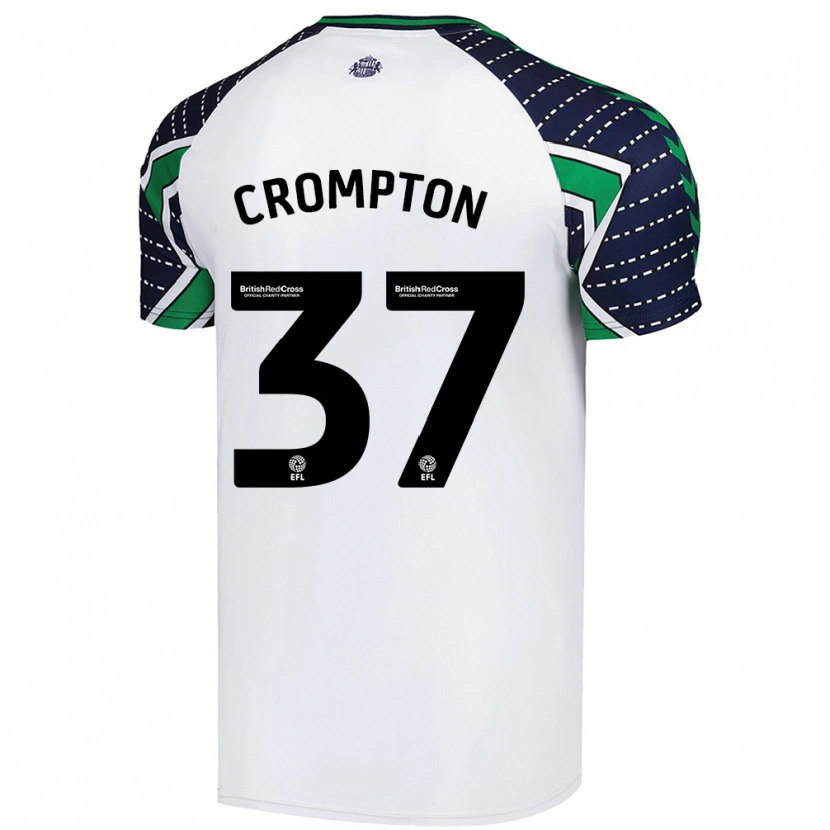 Danxen Kid Ben Crompton #37 White Away Jersey 2024/25 T-Shirt