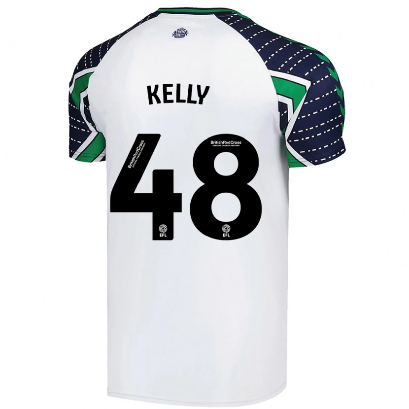 Danxen Kid Caden Kelly #48 White Away Jersey 2024/25 T-Shirt