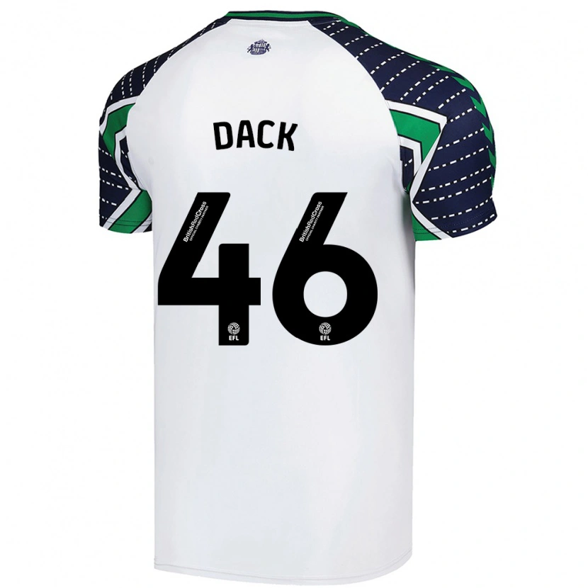 Danxen Kid Bradley Dack #46 White Away Jersey 2024/25 T-Shirt