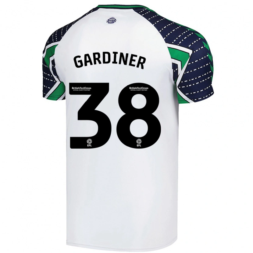 Danxen Kid Harry Gardiner #38 White Away Jersey 2024/25 T-Shirt