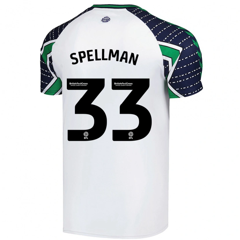 Danxen Kid Michael Spellman #33 White Away Jersey 2024/25 T-Shirt