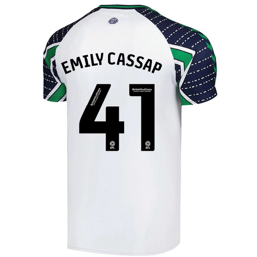 Danxen Kid Emily Cassap #41 White Away Jersey 2024/25 T-Shirt