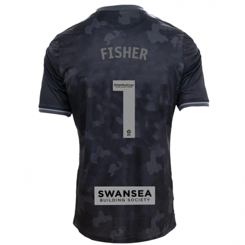 Danxen Kid Andy Fisher #1 Black Away Jersey 2024/25 T-Shirt